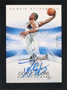 2004-05 SP Authentic - [Base] #186 - Rookie Authentics - Dwight Howard /999