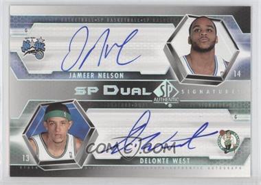 2004-05 SP Authentic - SP Dual Signatures #SP2-NW - Delonte West, Jameer Nelson