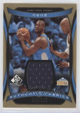 2004-05 SP Game Used - Authentic Fabrics - Gold #AF-NH - Nene /100 [Noted]