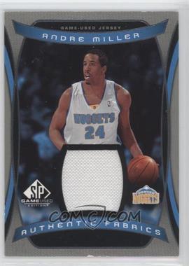 2004-05 SP Game Used - Authentic Fabrics #AF-AN - Andre Miller [Noted]