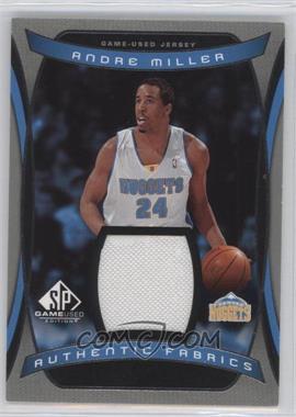 2004-05 SP Game Used - Authentic Fabrics #AF-AN - Andre Miller