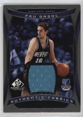 2004-05 SP Game Used - Authentic Fabrics #AF-PG - Pau Gasol