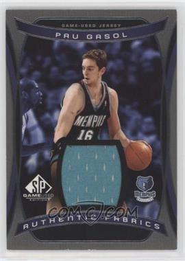 2004-05 SP Game Used - Authentic Fabrics #AF-PG - Pau Gasol