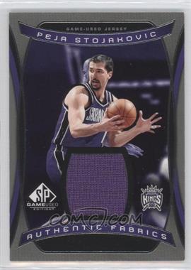 2004-05 SP Game Used - Authentic Fabrics #AF-PS - Peja Stojakovic