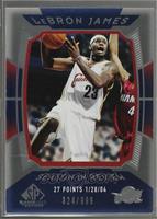 Season in Review - LeBron James [Noted] #/999