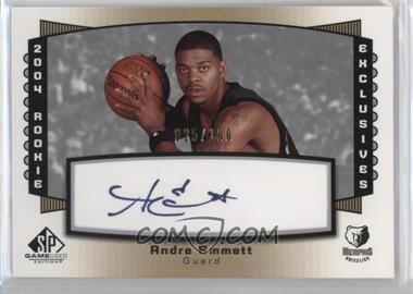 2004-05 SP Game Used - Rookie Exclusive Signatures #RE1 - Andre Emmett /100