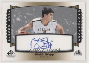 2004-05 SP Game Used - Rookie Exclusive Signatures #RE7 - Blake Stepp /100