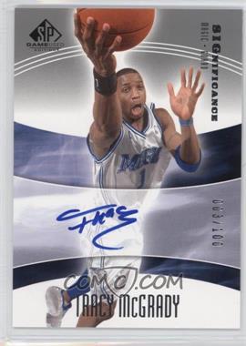 2004-05 SP Game Used - SIGnificance #SIG-TM - Tracy McGrady /100