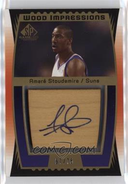 2004-05 SP Game Used - Wood Impressions #WI-AS - Amare Stoudemire /75