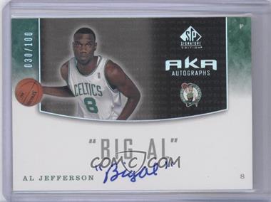 2004-05 SP Signature Edition - AKA Autographs #AKA-AL - Al Jefferson /100