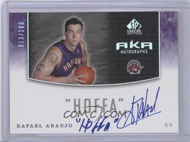 2004-05 SP Signature Edition - AKA Autographs #AKA-AR - Rafael Araujo /100