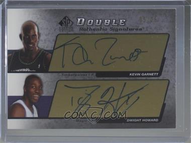 2004-05 SP Signature Edition - Authentic Dual Signatures #AS2-GH - Kevin Garnett, Dwight Howard /25