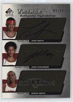 Josh Smith, Josh Childress, Donta Smith #/25