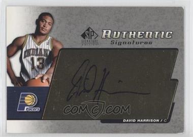 2004-05 SP Signature Edition - Authentic Signatures #AS-DA - David Harrison