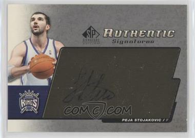 2004-05 SP Signature Edition - Authentic Signatures #AS-PS - Peja Stojakovic