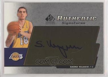 2004-05 SP Signature Edition - Authentic Signatures #AS-SV - Sasha Vujacic