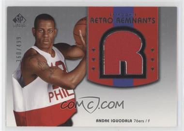 2004-05 SP Signature Edition - [Base] #108 - SP Rookie Retro Remnants - Andre Iguodala /499