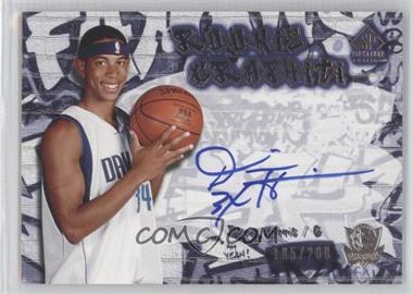 2004-05 SP Signature Edition - Rookie GRAPHiti #RG-DE - Devin Harris /200