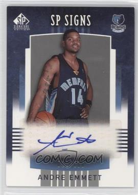 2004-05 SP Signature Edition - SP Signs #SPS-AE - Andre Emmett /100
