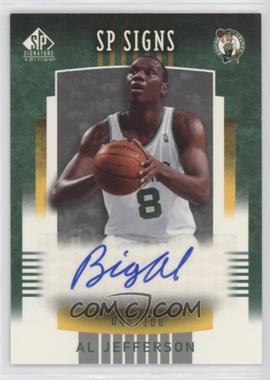 2004-05 SP Signature Edition - SP Signs #SPS-AJ - Al Jefferson /100