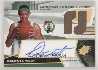 2004-05 SPx - [Base] - Spectrum #128 - Autographed Rookie Jersey - Delonte West /25