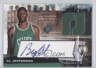 2004-05 SPx - [Base] - Throwback Variation #134 - Autographed Rookie Jersey - Al Jefferson