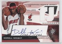 Autographed Rookie Jersey - Dorell Wright #/1,999