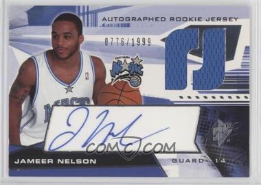 2004-05 SPx - [Base] #124 - Autographed Rookie Jersey - Jameer Nelson /1999 [EX to NM]