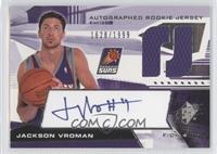 Autographed Rookie Jersey - Jackson Vroman #/1,999