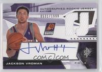 Autographed Rookie Jersey - Jackson Vroman #/1,999