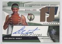 Autographed Rookie Jersey - Delonte West #/1,999
