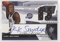Autographed Rookie Jersey - Kirk Snyder #/1,999