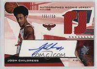 Autographed Rookie Jersey - Josh Childress #/750