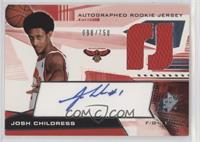 Autographed Rookie Jersey - Josh Childress #/750