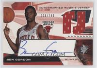 Autographed Rookie Jersey - Ben Gordon #/750