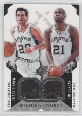 2004-05 SPx - Winning Combos #WC-GD - Manu Ginobili, Tim Duncan