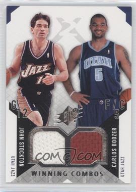 2004-05 SPx - Winning Combos #WC-JC - John Stockton, Carlos Boozer