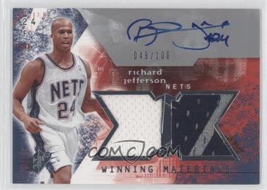 2004-05 SPx - Winning Materials Autographs #WMA-RJ - Richard Jefferson /100