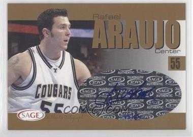 2004-05 Sage Autographed Basketball - Authentic Autograph - Gold #A2 - Rafael Araujo /100