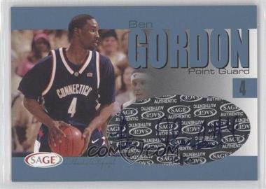 2004-05 Sage Autographed Basketball - Authentic Autograph - Platinum #A12 - Ben Gordon /20