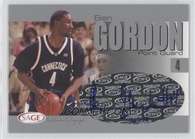 2004-05 Sage Autographed Basketball - Authentic Autograph - Silver #A12 - Ben Gordon