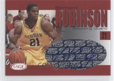 2004-05 Sage Autographed Basketball - Authentic Autograph #A27 - Bernard Robinson /700