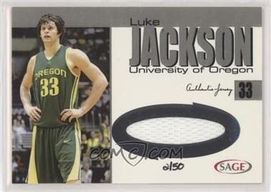 2004-05 Sage Autographed Basketball - Authentic Jersey - Silver #JS9 - Luke Jackson /50