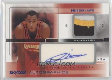 2004-05 Skybox Autographics - Autographics - Patches Blue Embossed #AG-BD.2 - Boris Diaw /50