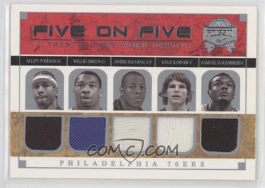 2004-05 Skybox Fresh Ink - Five On Five Jerseys #_PSWW - Allen Iverson, Willie Green, Andre Iguodala, Kyle Korver, Samuel Dalembert, Gilbert Arenas, Larry Hughes, Jarvis Hayes, Antawn Jamison, Kwame Brown /199 [EX to NM]