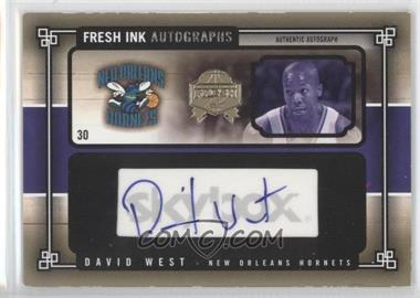 2004-05 Skybox Fresh Ink - Fresh Ink Autographs - Gold #FIA-DW3 - David West /25 [Noted]