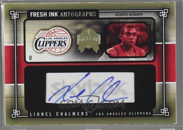 2004-05 Skybox Fresh Ink - Fresh Ink Autographs - Gold #FIA-LC - Lionel Chalmers /25 [Noted]