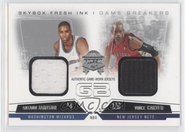 2004-05 Skybox Fresh Ink - Game Breakers Jerseys - Missing Serial Number #GB-AJ/VC - Antawn Jamison, Vince Carter