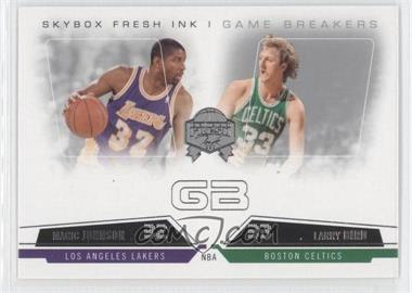 2004-05 Skybox Fresh Ink - Game Breakers #4GB - Magic Johnson, Larry Bird