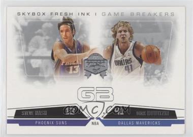 2004-05 Skybox Fresh Ink - Game Breakers #7GB - Steve Nash, Dirk Nowitzki